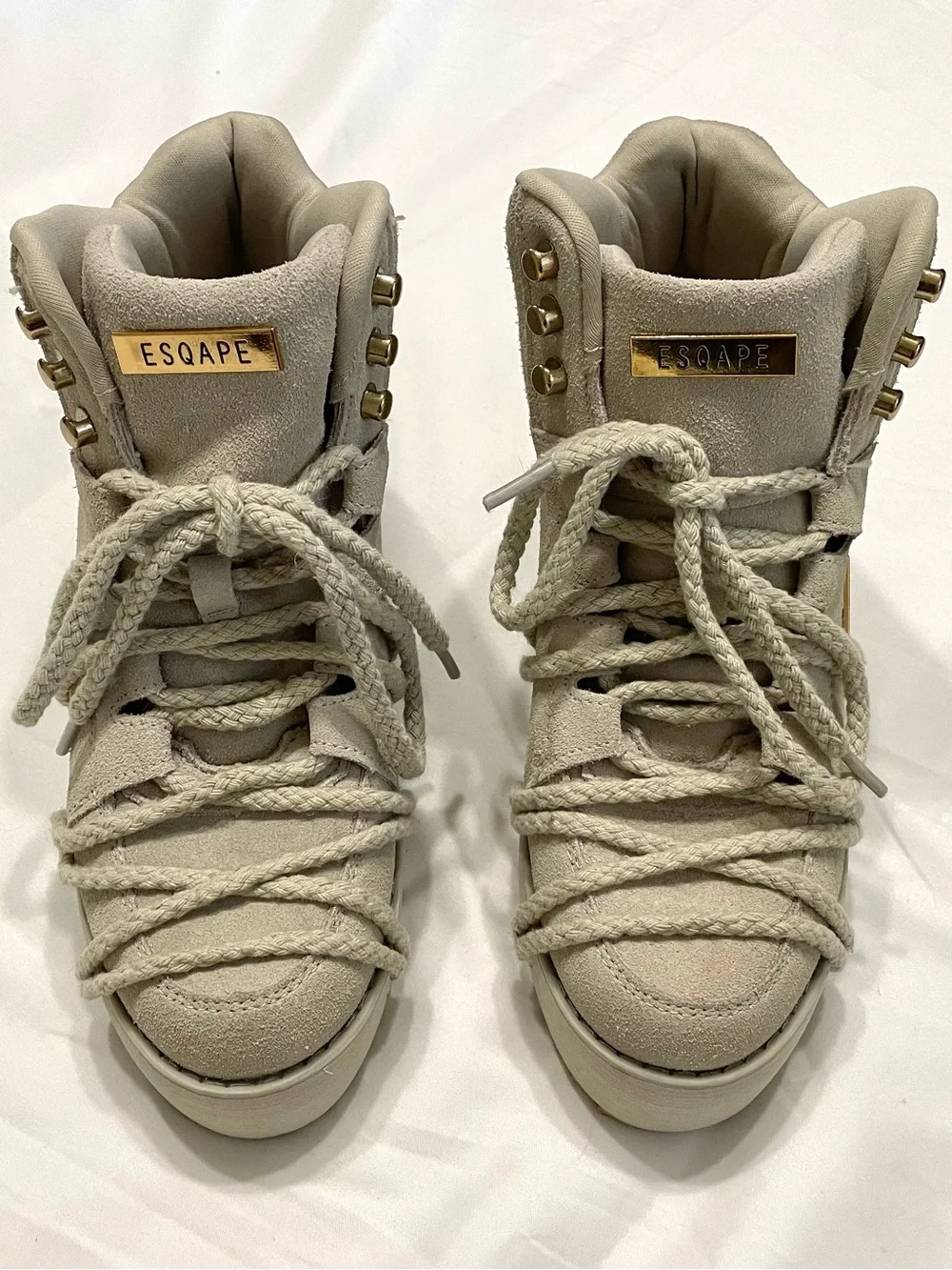 Yru esqape featuring sheidlina platform rope accent sneakers